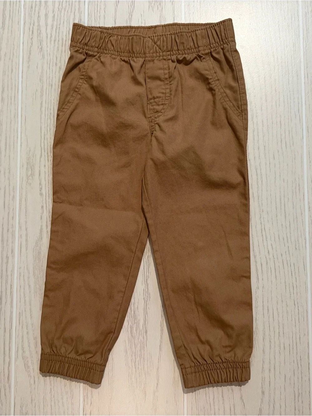 Carter’s Toddler Boys 2T Striped Hooded Henley Brown Jogger 2 Piece Outfit